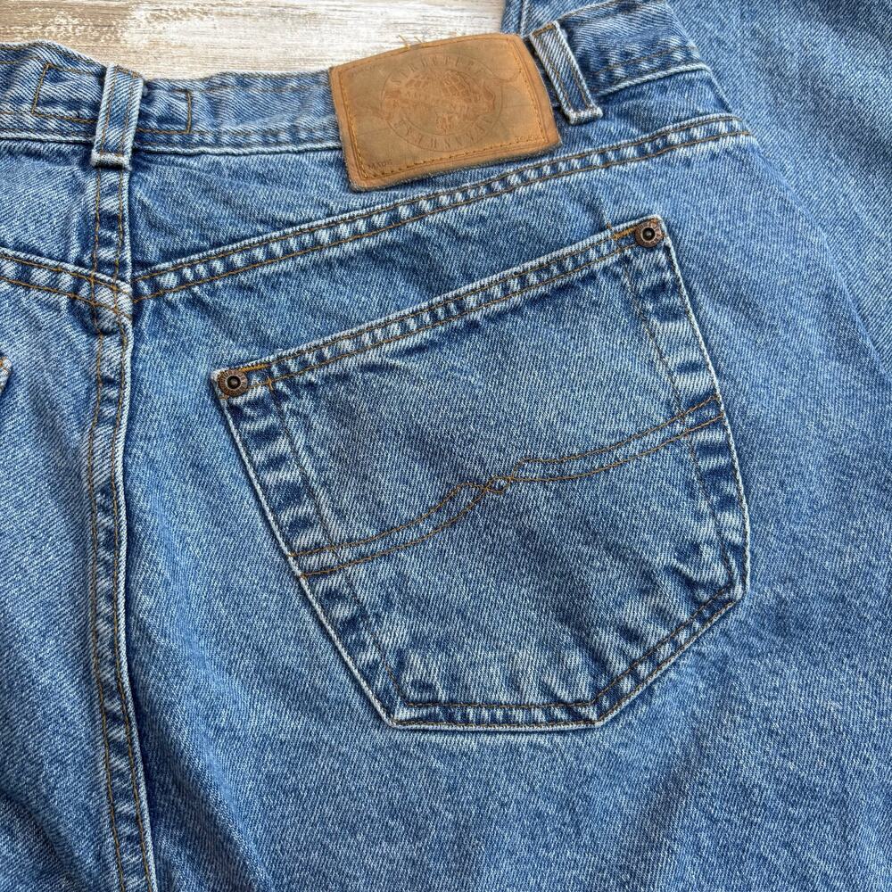 VTG Structure Jeans 38L x 34 Medium Wash Blue Denim - Picture 13 of 13